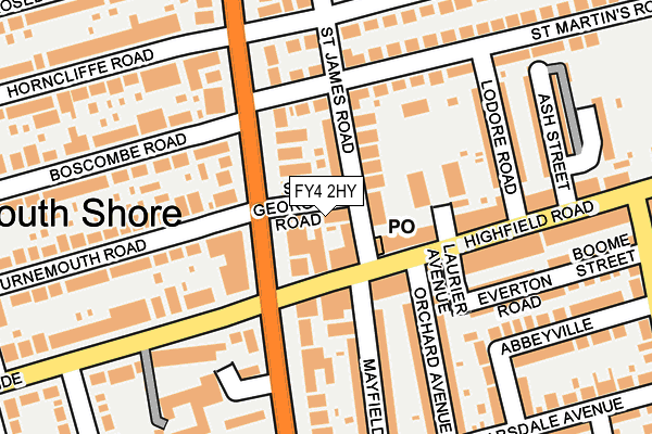 FY4 2HY map - OS OpenMap – Local (Ordnance Survey)