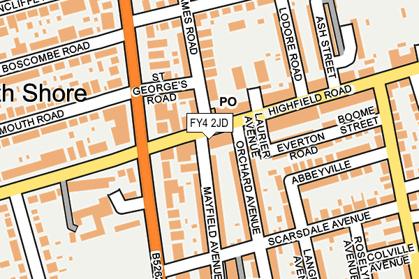 FY4 2JD map - OS OpenMap – Local (Ordnance Survey)