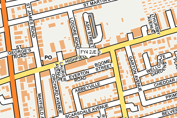 FY4 2JE map - OS OpenMap – Local (Ordnance Survey)