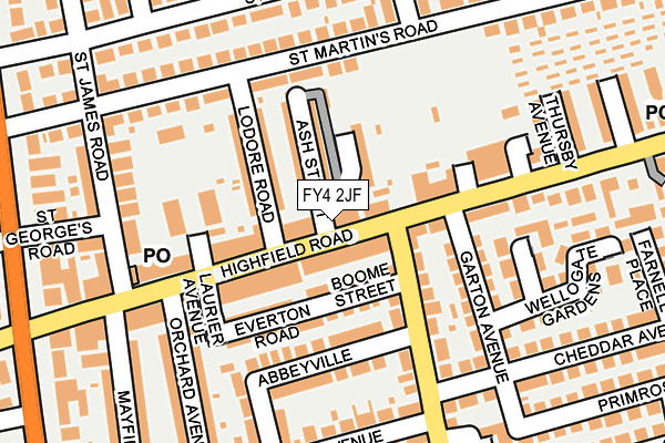 FY4 2JF map - OS OpenMap – Local (Ordnance Survey)