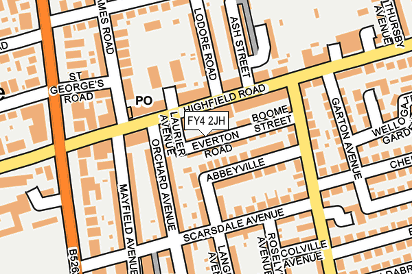 FY4 2JH map - OS OpenMap – Local (Ordnance Survey)