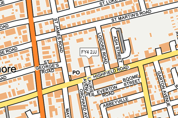 FY4 2JJ map - OS OpenMap – Local (Ordnance Survey)