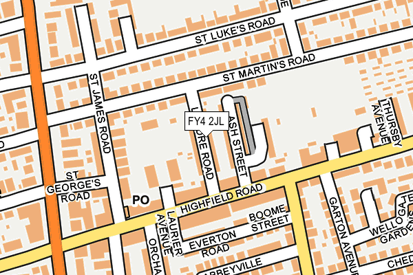 FY4 2JL map - OS OpenMap – Local (Ordnance Survey)