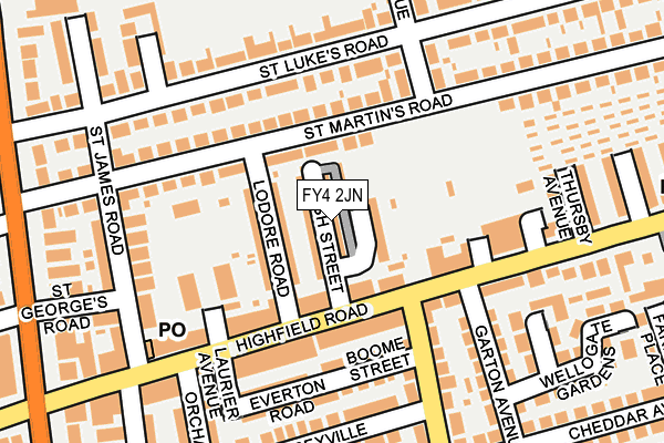 FY4 2JN map - OS OpenMap – Local (Ordnance Survey)