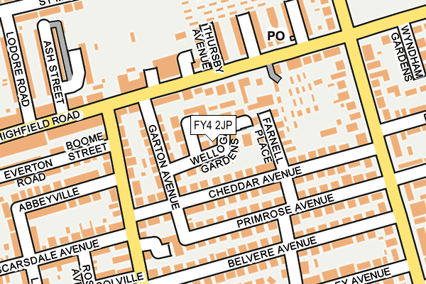 FY4 2JP map - OS OpenMap – Local (Ordnance Survey)