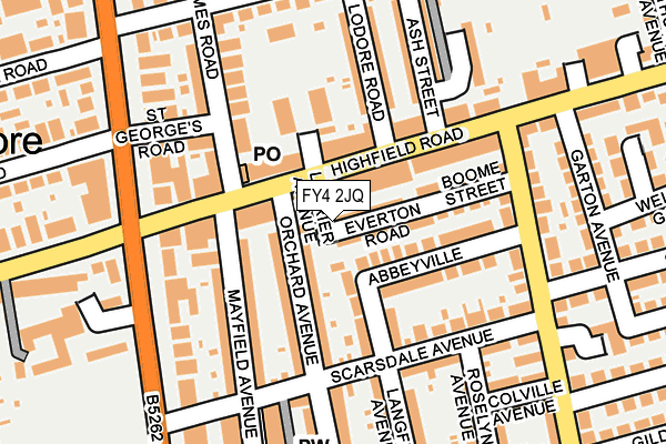 FY4 2JQ map - OS OpenMap – Local (Ordnance Survey)