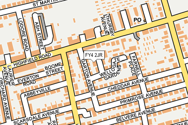 FY4 2JR map - OS OpenMap – Local (Ordnance Survey)
