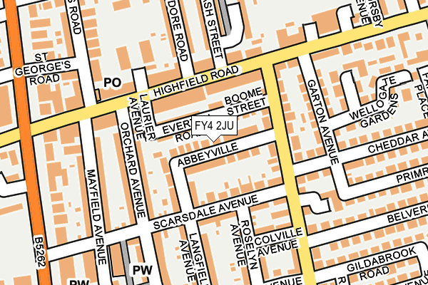 FY4 2JU map - OS OpenMap – Local (Ordnance Survey)