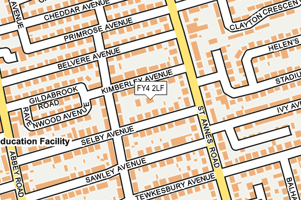 FY4 2LF map - OS OpenMap – Local (Ordnance Survey)