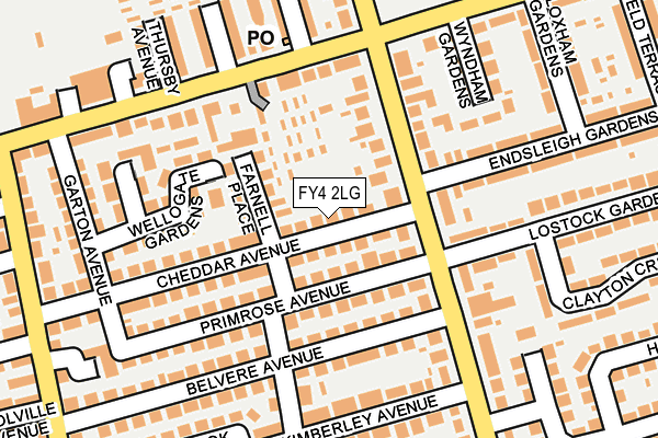 FY4 2LG map - OS OpenMap – Local (Ordnance Survey)