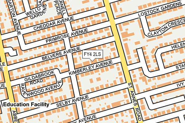 FY4 2LS map - OS OpenMap – Local (Ordnance Survey)