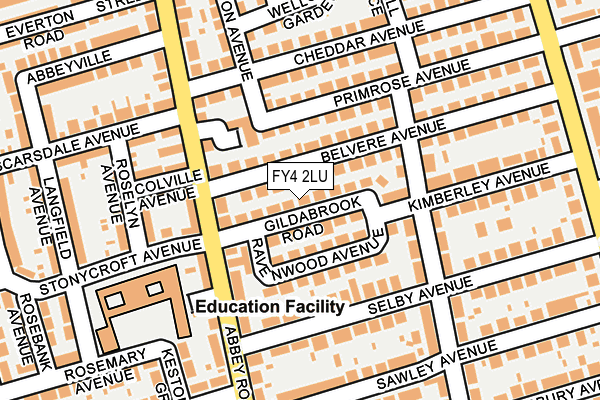 FY4 2LU map - OS OpenMap – Local (Ordnance Survey)