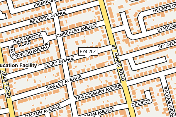 FY4 2LZ map - OS OpenMap – Local (Ordnance Survey)