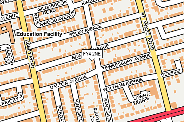 FY4 2NE map - OS OpenMap – Local (Ordnance Survey)