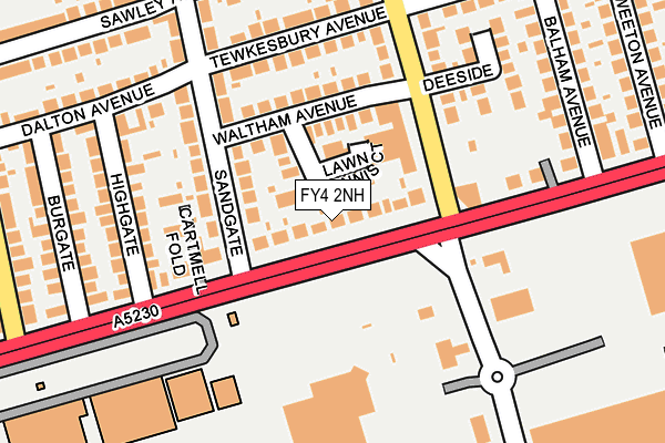 FY4 2NH map - OS OpenMap – Local (Ordnance Survey)