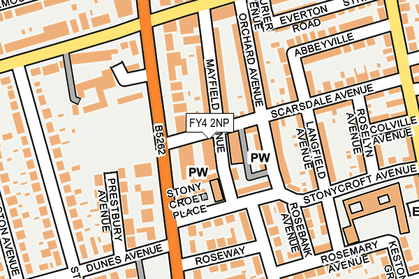 FY4 2NP map - OS OpenMap – Local (Ordnance Survey)