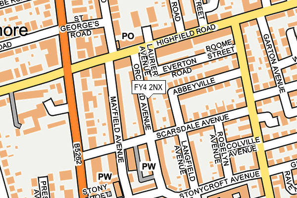 FY4 2NX map - OS OpenMap – Local (Ordnance Survey)