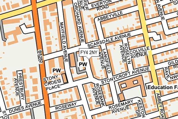 FY4 2NY map - OS OpenMap – Local (Ordnance Survey)
