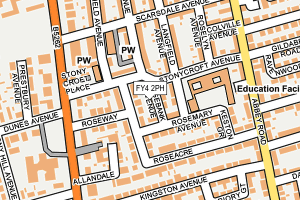 FY4 2PH map - OS OpenMap – Local (Ordnance Survey)