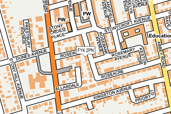FY4 2PN map - OS OpenMap – Local (Ordnance Survey)