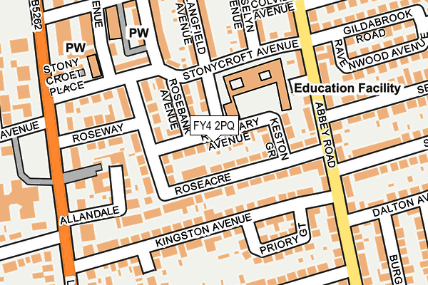 FY4 2PQ map - OS OpenMap – Local (Ordnance Survey)