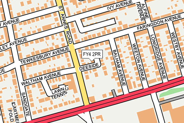 FY4 2PR map - OS OpenMap – Local (Ordnance Survey)