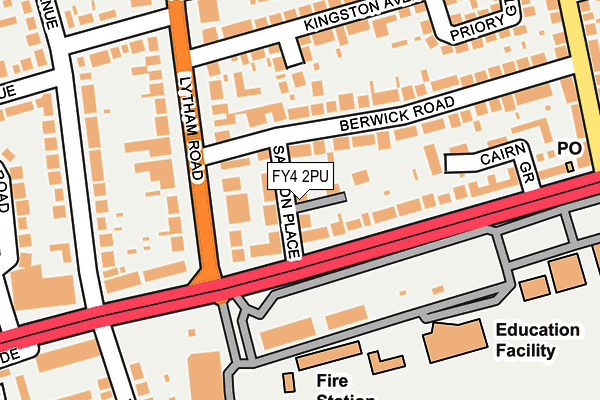 FY4 2PU map - OS OpenMap – Local (Ordnance Survey)