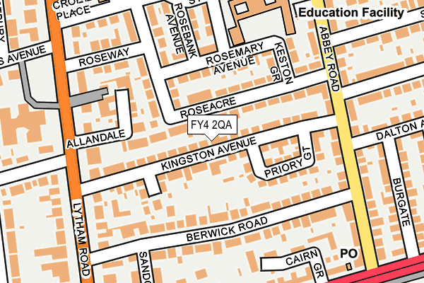 FY4 2QA map - OS OpenMap – Local (Ordnance Survey)