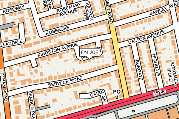 FY4 2QE map - OS OpenMap – Local (Ordnance Survey)