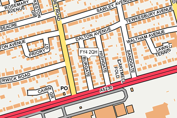 FY4 2QH map - OS OpenMap – Local (Ordnance Survey)