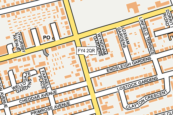 FY4 2QR map - OS OpenMap – Local (Ordnance Survey)