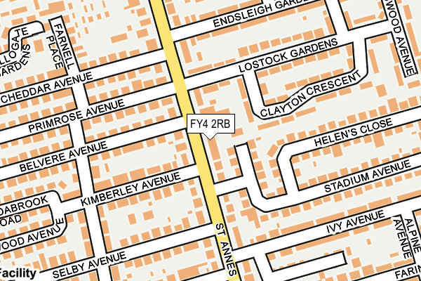 FY4 2RB map - OS OpenMap – Local (Ordnance Survey)