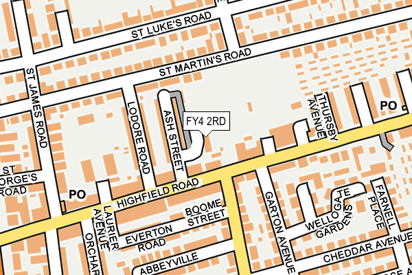 FY4 2RD map - OS OpenMap – Local (Ordnance Survey)