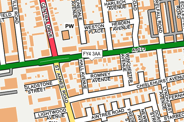 FY4 3AA map - OS OpenMap – Local (Ordnance Survey)