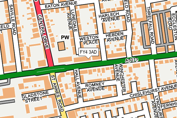 FY4 3AD map - OS OpenMap – Local (Ordnance Survey)