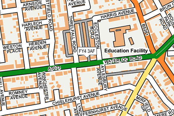 FY4 3AF map - OS OpenMap – Local (Ordnance Survey)