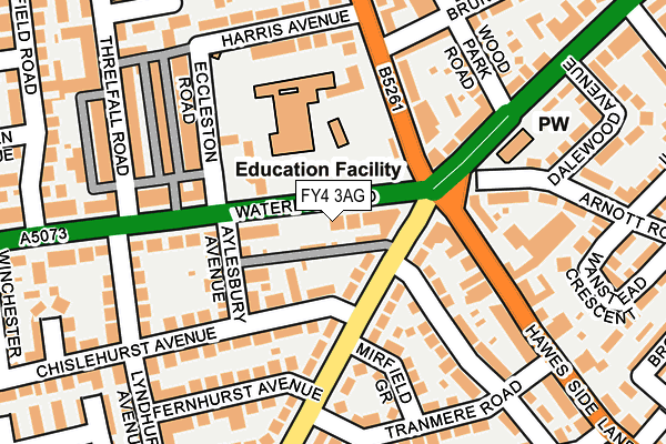 FY4 3AG map - OS OpenMap – Local (Ordnance Survey)
