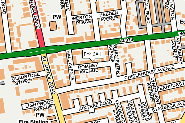 FY4 3AH map - OS OpenMap – Local (Ordnance Survey)