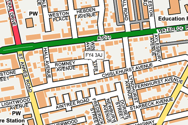 FY4 3AJ map - OS OpenMap – Local (Ordnance Survey)