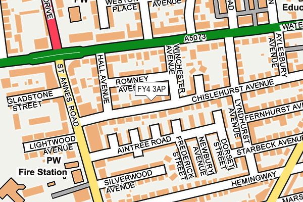 FY4 3AP map - OS OpenMap – Local (Ordnance Survey)