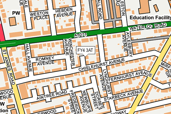 FY4 3AT map - OS OpenMap – Local (Ordnance Survey)