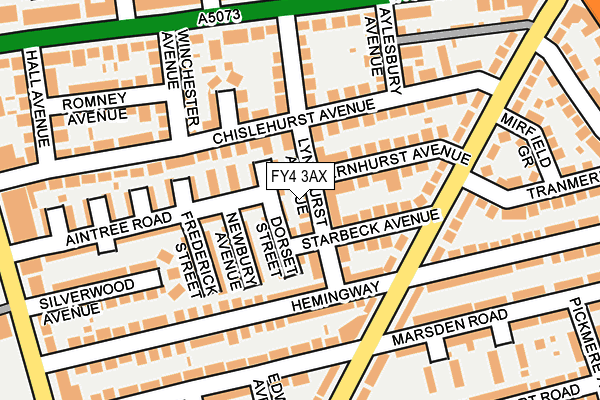 FY4 3AX map - OS OpenMap – Local (Ordnance Survey)