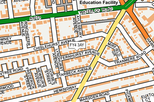 FY4 3AY map - OS OpenMap – Local (Ordnance Survey)