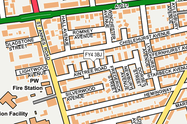 FY4 3BJ map - OS OpenMap – Local (Ordnance Survey)