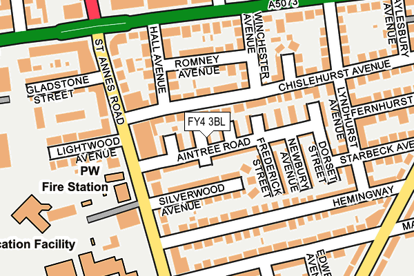FY4 3BL map - OS OpenMap – Local (Ordnance Survey)