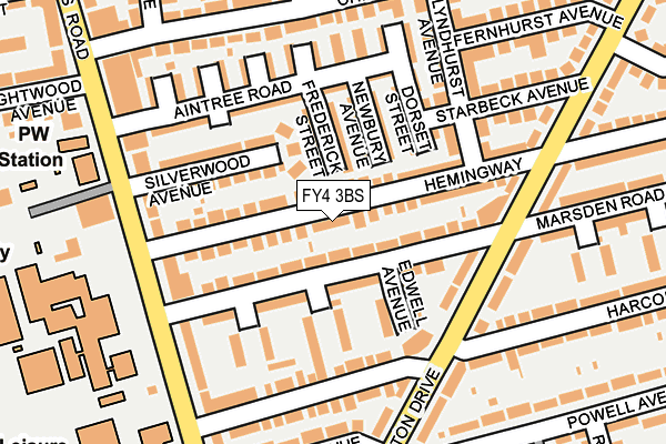 FY4 3BS map - OS OpenMap – Local (Ordnance Survey)