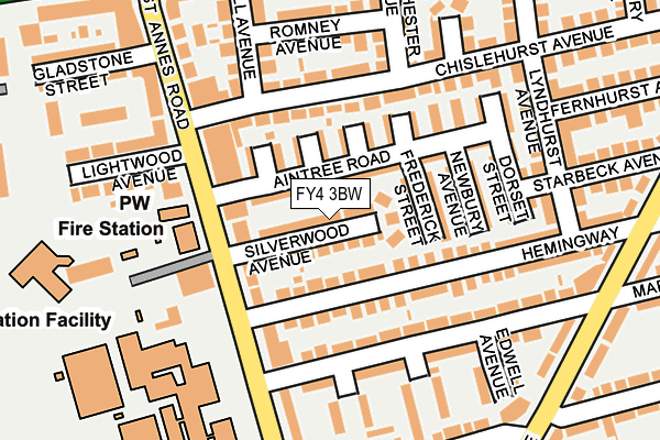 FY4 3BW map - OS OpenMap – Local (Ordnance Survey)