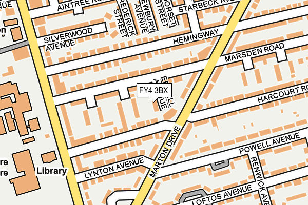 FY4 3BX map - OS OpenMap – Local (Ordnance Survey)