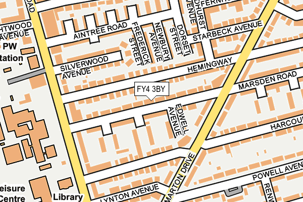 FY4 3BY map - OS OpenMap – Local (Ordnance Survey)