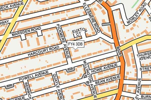 FY4 3DB map - OS OpenMap – Local (Ordnance Survey)
